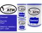 Preview: Chevrolet, Blue Glo Pearl, WA611G / WA650G / GHT / GGK: 500ml Lackdose + 500ml Klarlack + 250ml Härter - Set, von ATW Autoteile West.